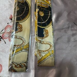 Nautical Print twilly Scarf set